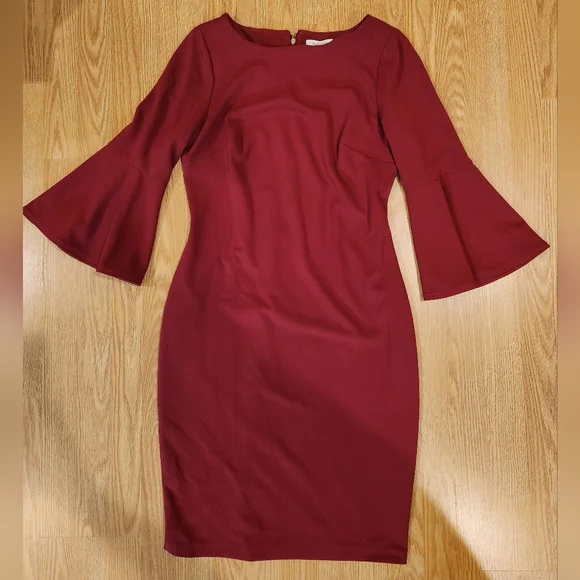 strapless open back dress Red main image 0